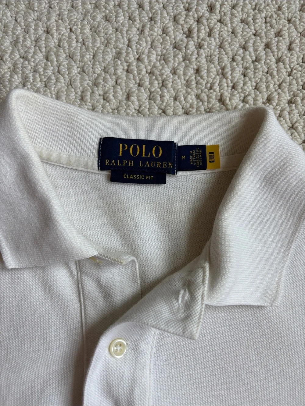 Polo Ralph Lauren White the Iconic Mesh Short-Sleeve Polo with Pony
